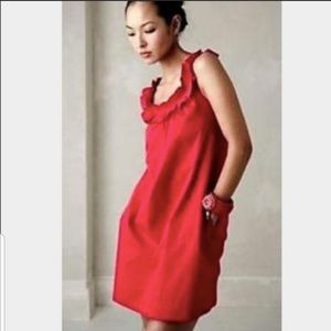 Fei by Anthropologie Size 0 Red Dress